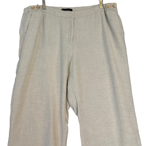 Talbots | Windsor Wide-Leg Linen Pants Size 20W - Picture 4 of 16